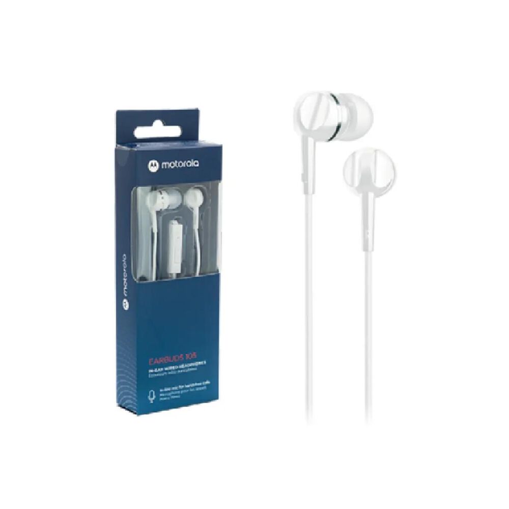 Audifonos Manos Libres Jack 3.5 Blanco Earbuds 105 image number 2.0