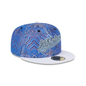 Gorra 59fifty Mlb Oakland Athletics Wave Fill Blue