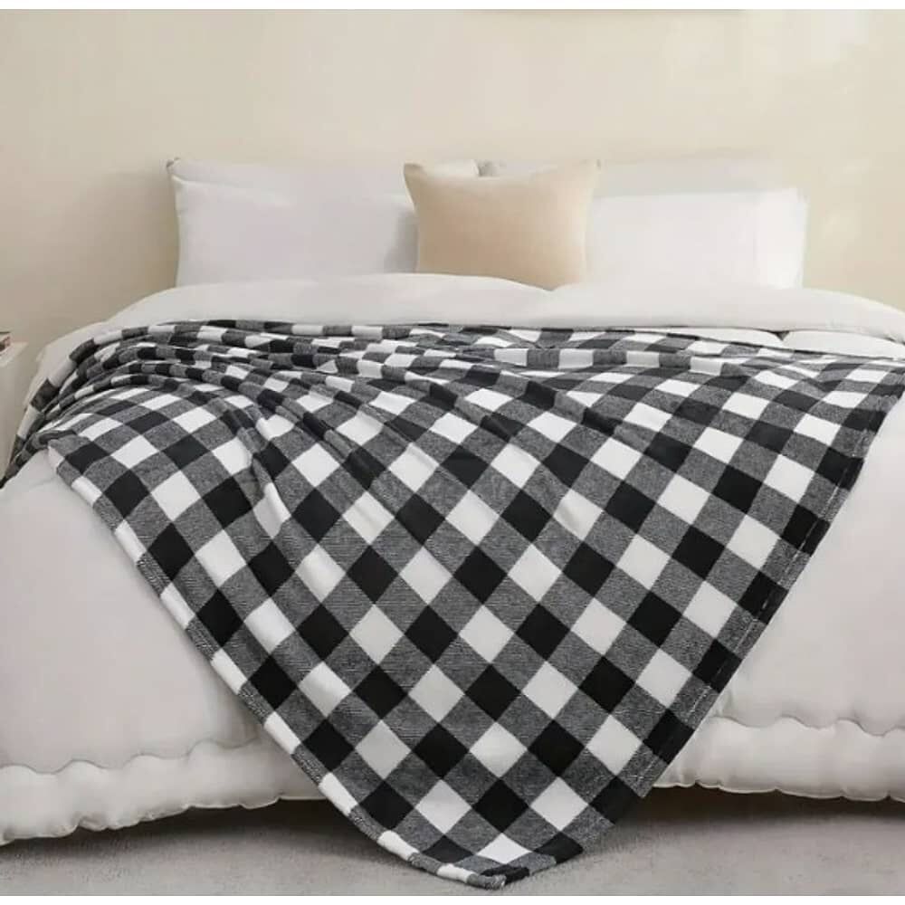 Frazada De Polar 2plazas 200x230cm Manta Estampada. Azul image number 3.0