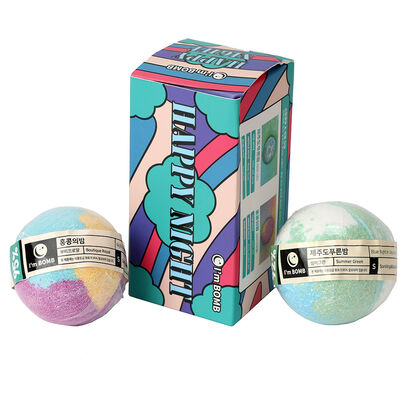 Set De 2 Bombas De Tina Con Aroma Happy Night 120g Im Bomb
