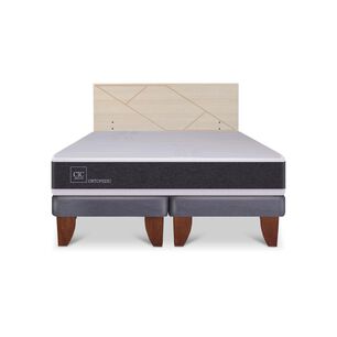 Cama Europea Cic Ortopedic / King / Base Dividida + Respaldo