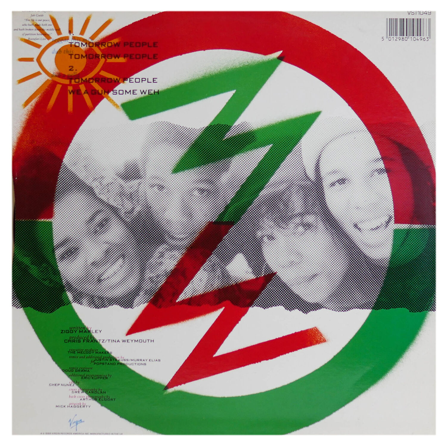 Ziggy Marley & The Melody Makers - Tomorrow People | 12" Maxi Single Usado image number 1.0