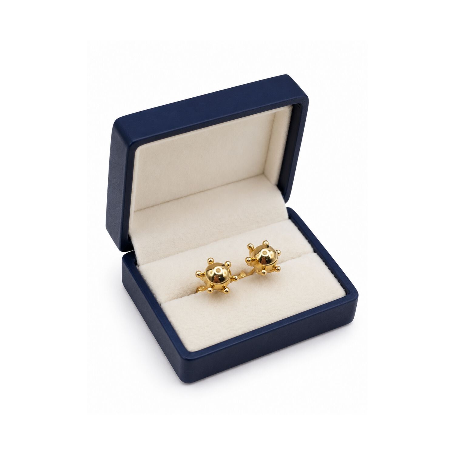 Aros Bolita Pistilo 8mm No5 Oro 18k 2.30gr Regalo Mujer Dorado image number 1.0