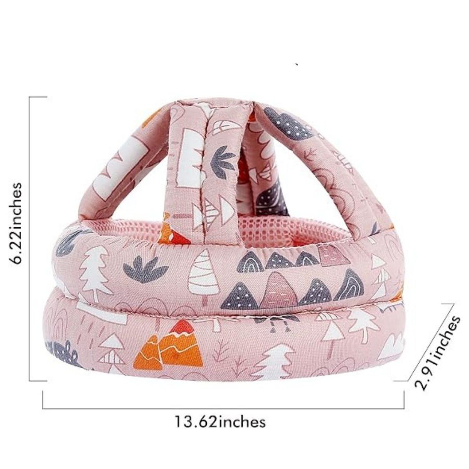 Casco Protector Bebe Antigolpes Gatear Seguridad Infantil Rosa image number 1.0