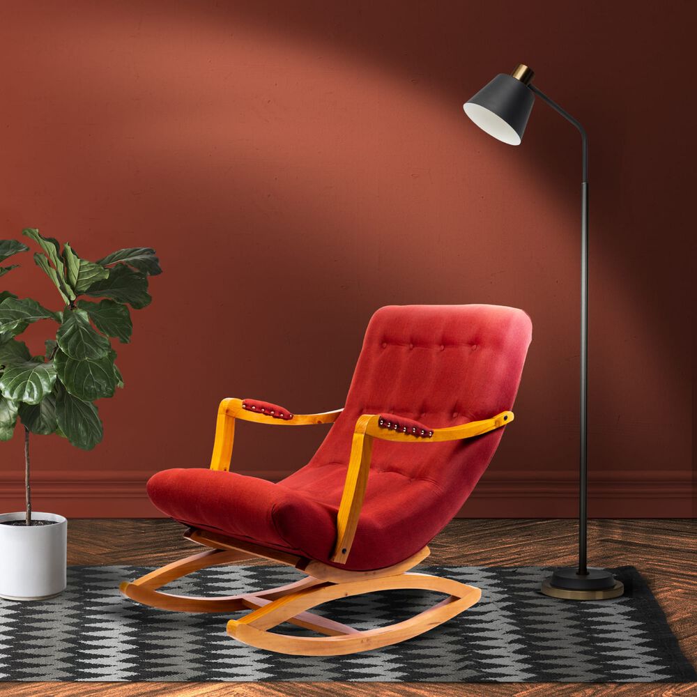 Silla Mecedora Lino Rojo image number 2.0