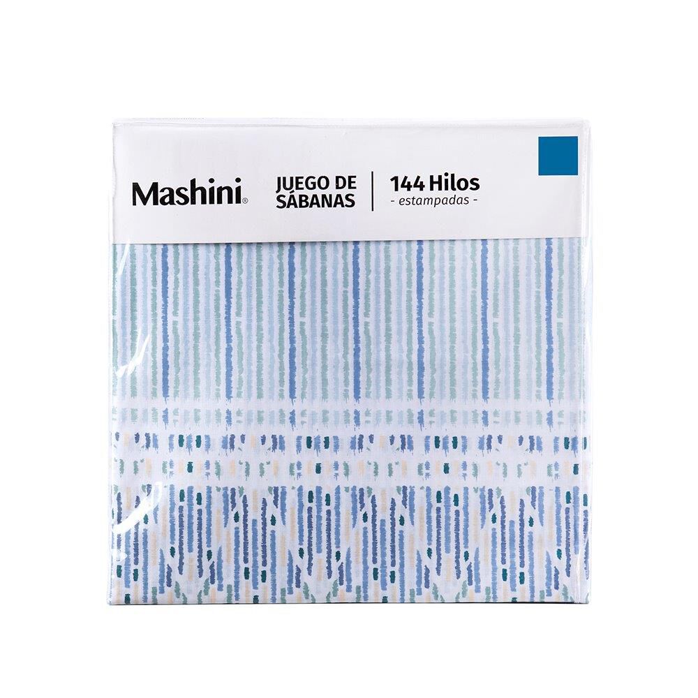 Sabana Estampadas 144 Hilos Mashini 2 P Sabina image number 3.0