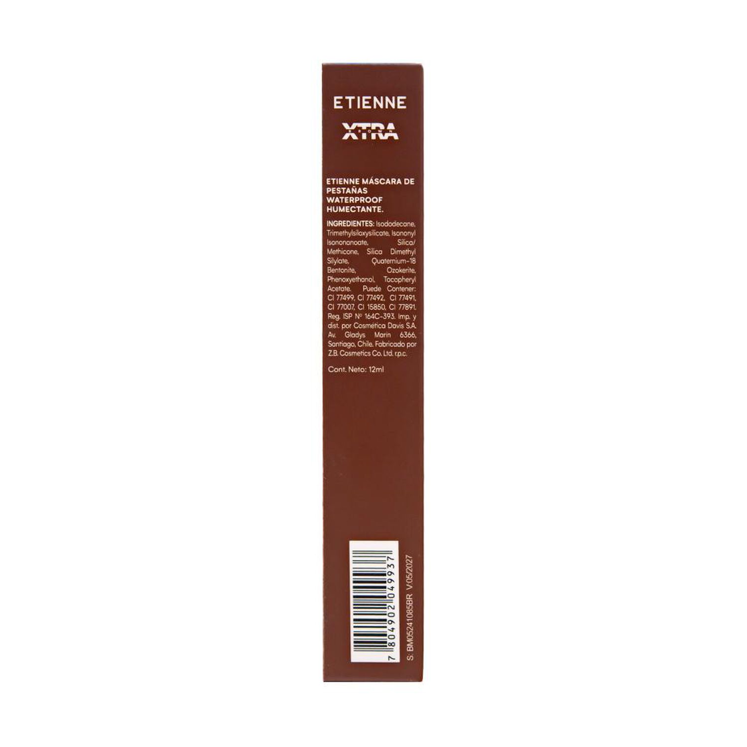 M&aacute;scara De Pesta&ntilde;as Xtra Brown Etienne image number 5.0