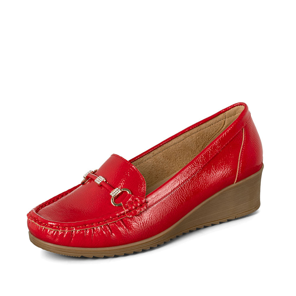 Mocasin Casual Mujer Vintage Cu&ntilde;a Charol Metalica Weide Js73 image number 4.0