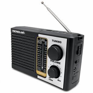 Radio Port&aacute;til Am/ Fm/ Sw Recargable +pilas + Luz Led 5w Rms