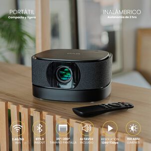 Proyector Portatil Inal&aacute;mbrico Smart Lumix 9000lm Bt Levo