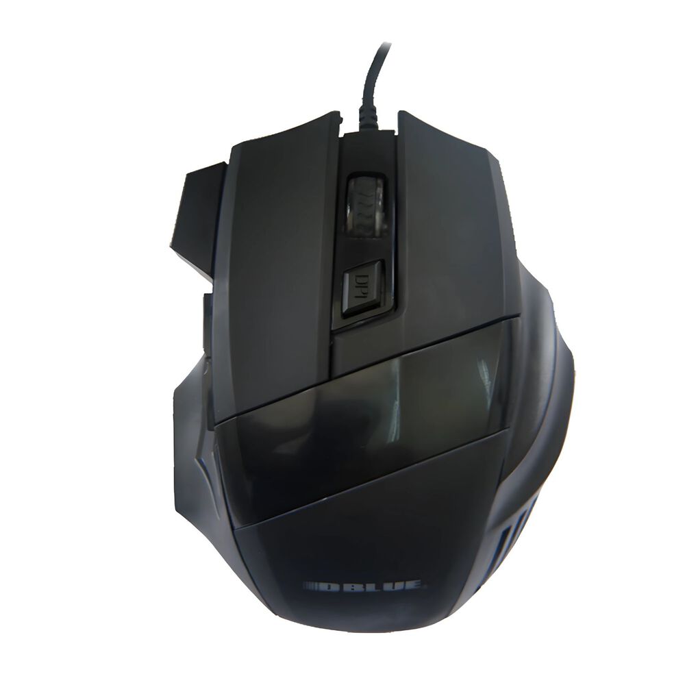 Gaming Mouse 1600 Dpi Usb Con Led Azul Ergonómico - Ps image number 0.0