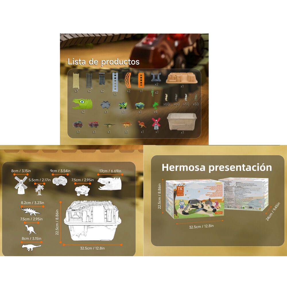 Juguete Did&aacute;ctico Autopista El&eacute;ctrica Caja Tm213 Lubabycas image number 3.0