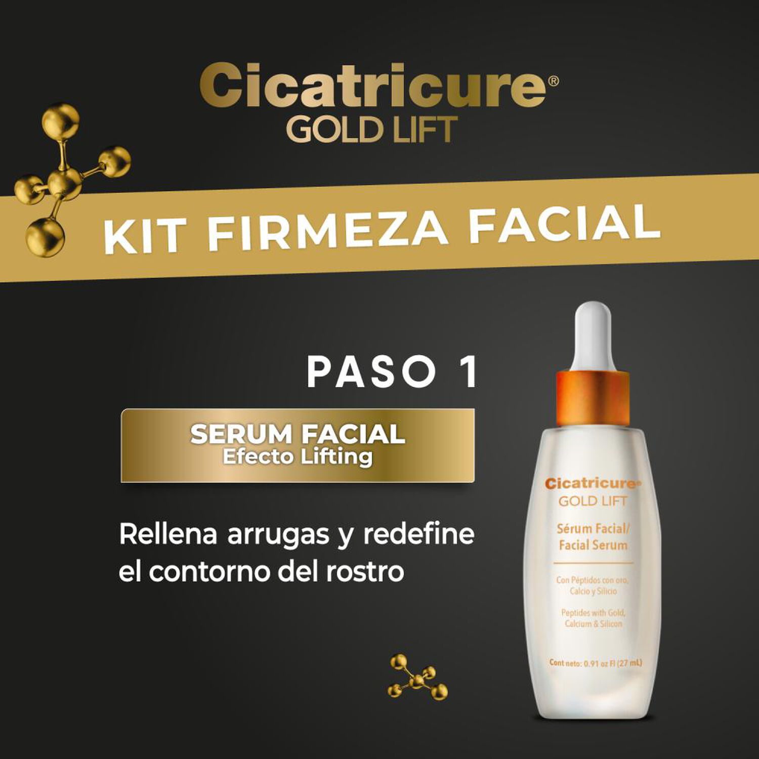 Pack Cicatricure Gold Contorno Duo + Serum (cosmetiquero) image number 2.0