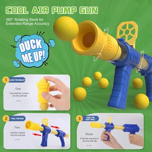 Lanzador Pistolas Pelotas Tiro Al Blanco Pato Juguete Ni&ntilde;os