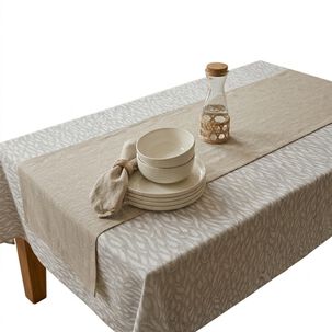 Mantel De Algod&oacute;n Wave Gris 177x277 Cm