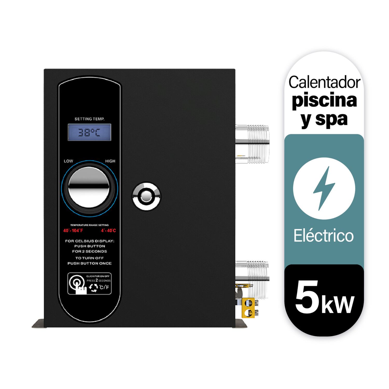 Calentador El&eacute;ctrico De Piscina,jacuzzis Y Spa Rheem E3t 5kw image number 1.0