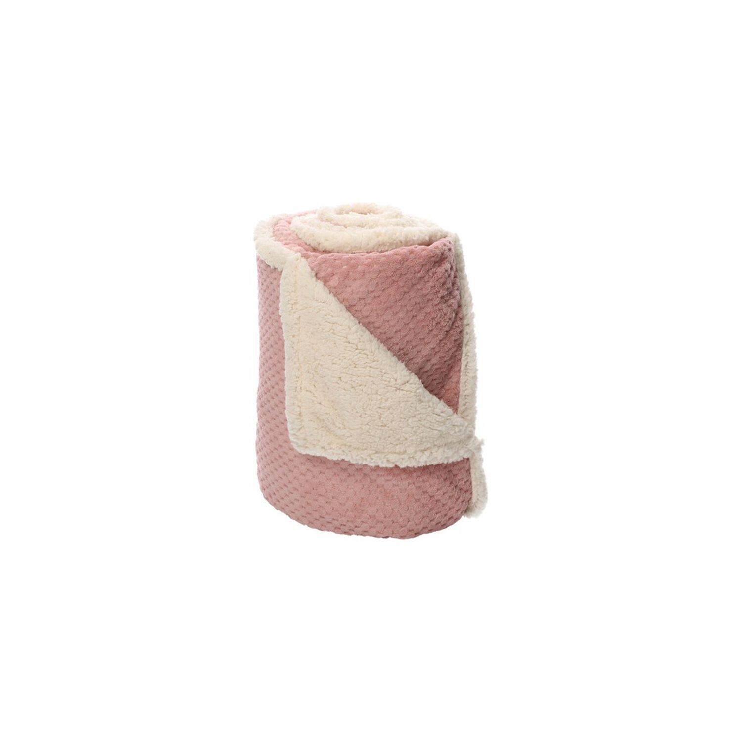 Frazada Andes Chiporro Panal Rosado 2 Plaza image number 1.0