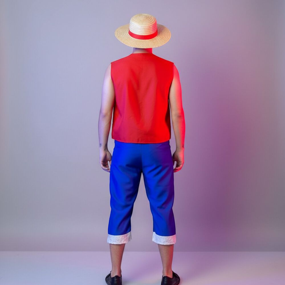 Disfraz Monkey D Luffy + Sombrero Incluido - Disfraz One Piece image number 4.0