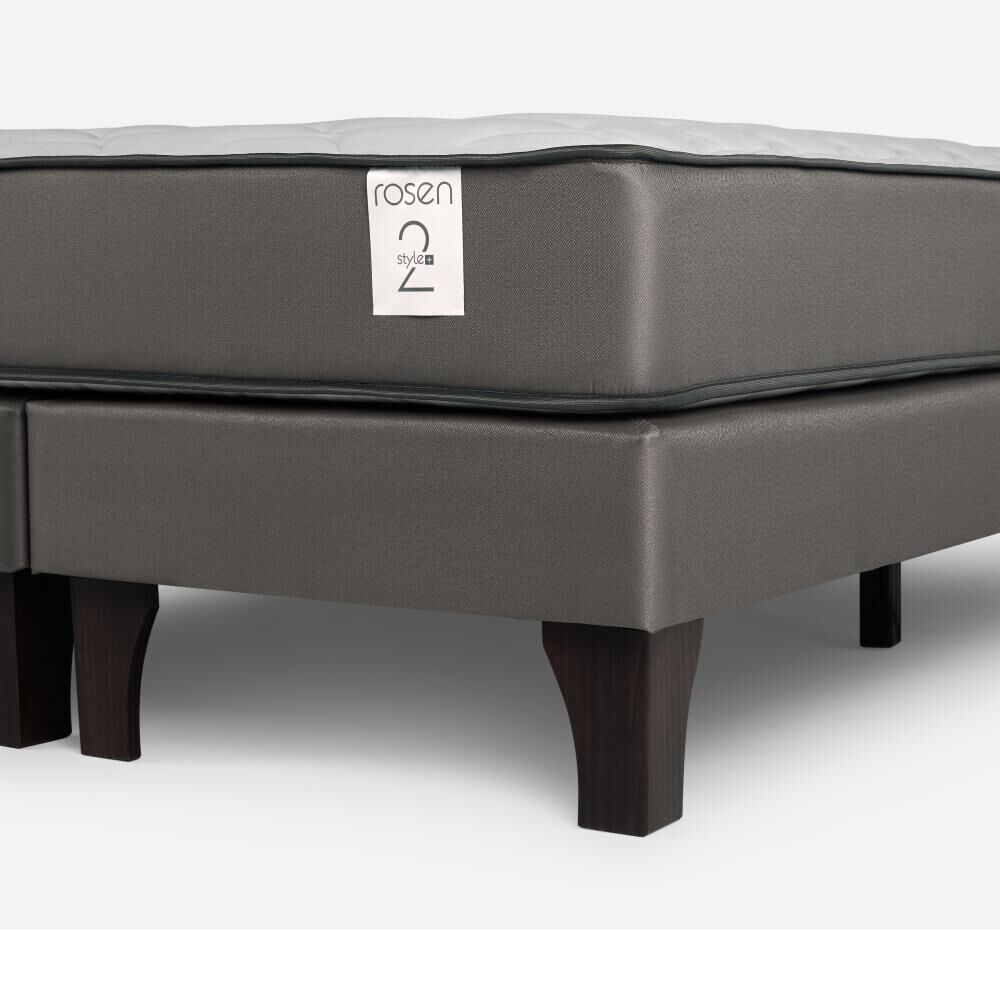 Cama Europea Rosen New Style 2 Plus / 2 Plazas / Base Dividida + Respaldo image number 4.0