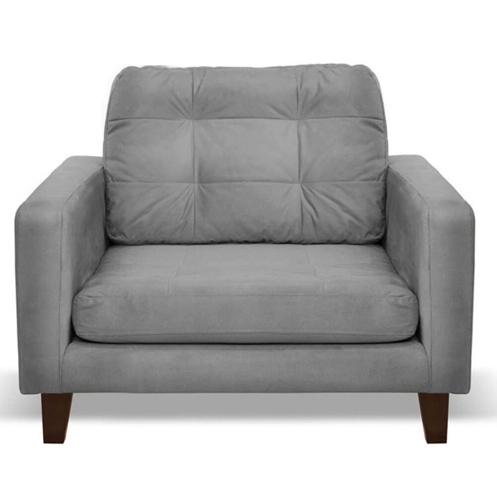 Sofa Napoles 1 Cuerpo Tela Velvet Gris image number 0.0