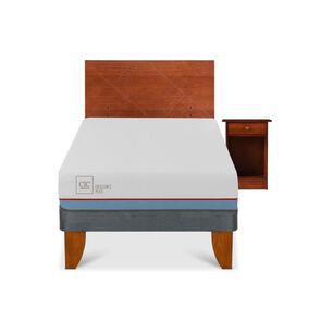 Cama Europea Cic Excellence Plus / 1.5 Plazas / Base Normal + Set De Maderas