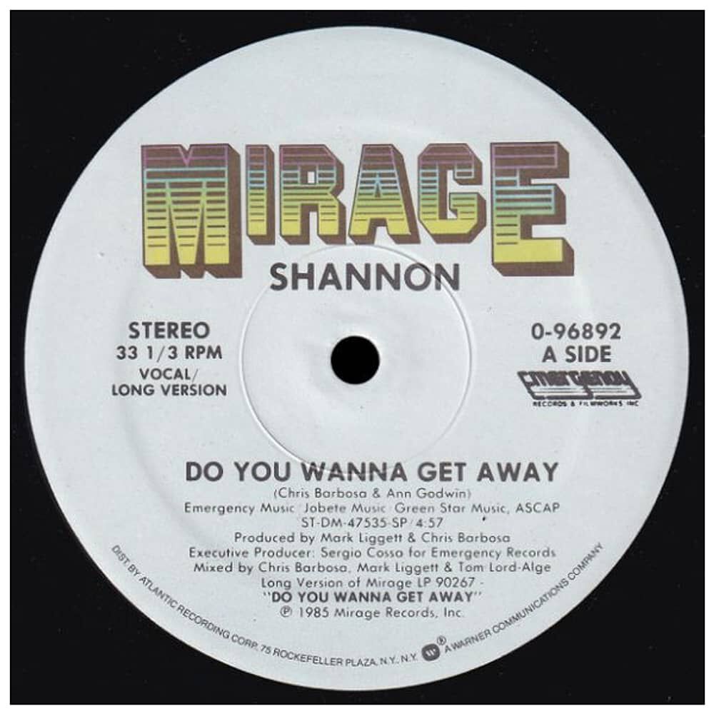 Shannon - Do You Wanna Get Away | 12" Maxi Single Usado image number 1.0