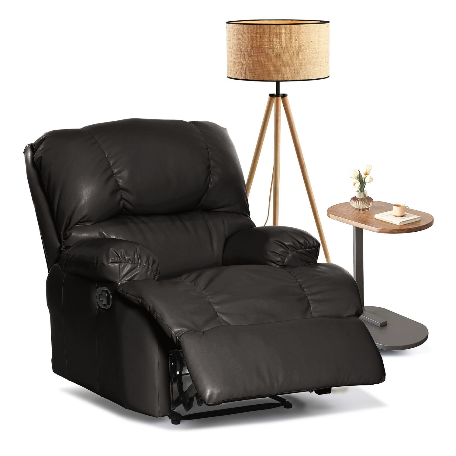 Bergere Perugia Reclinable Pu Negro image number 0.0