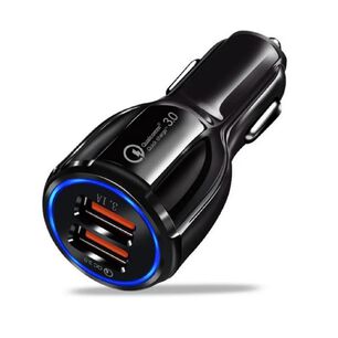 Cargador De Celular Auto Carga Rapida 3.1 Amp. 2 Doble Usb, 18w Para Automovil Al Encendedor