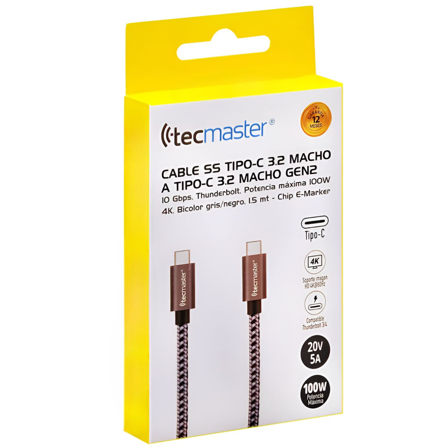 Cable De Datos Type-c 8k Premium 240w/48v/40gbps 1.2m 200548 image number 5.0