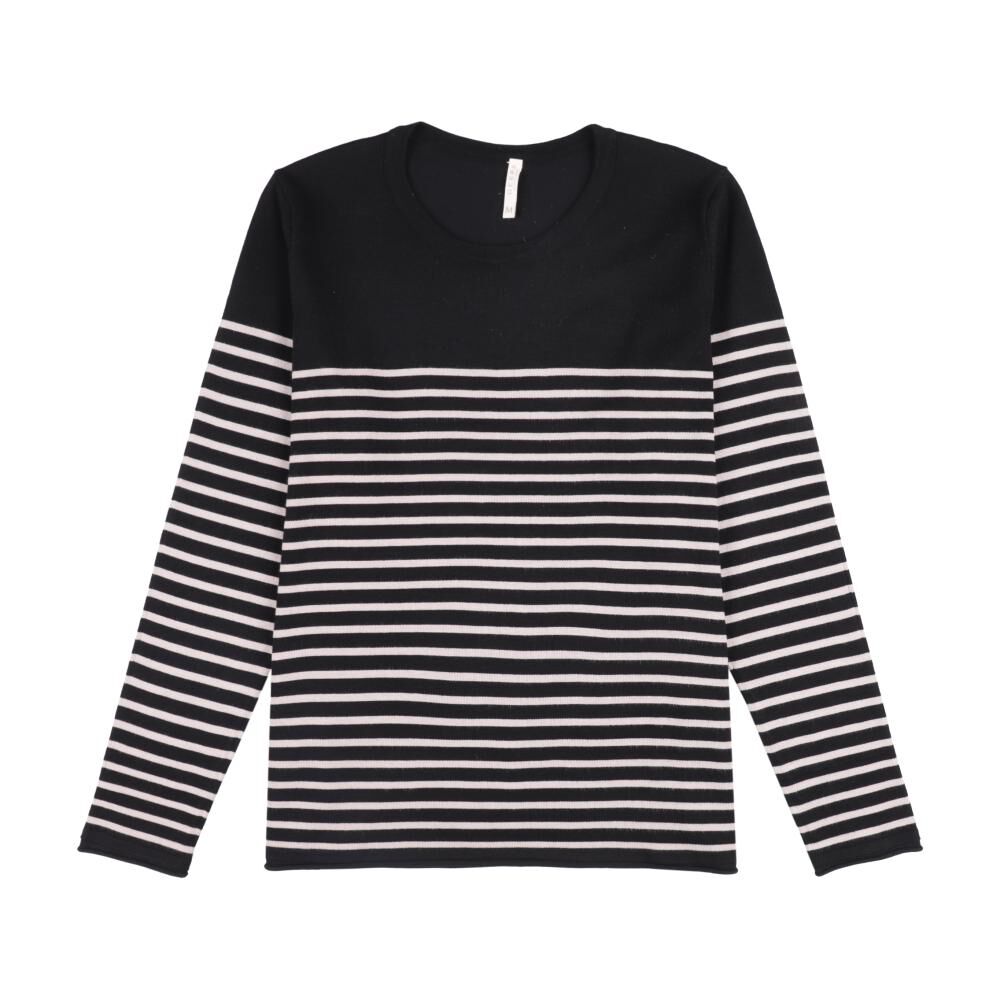 Sweater Listado Manga Larga Cuello Redondo Mujer Geeps image number 0.0