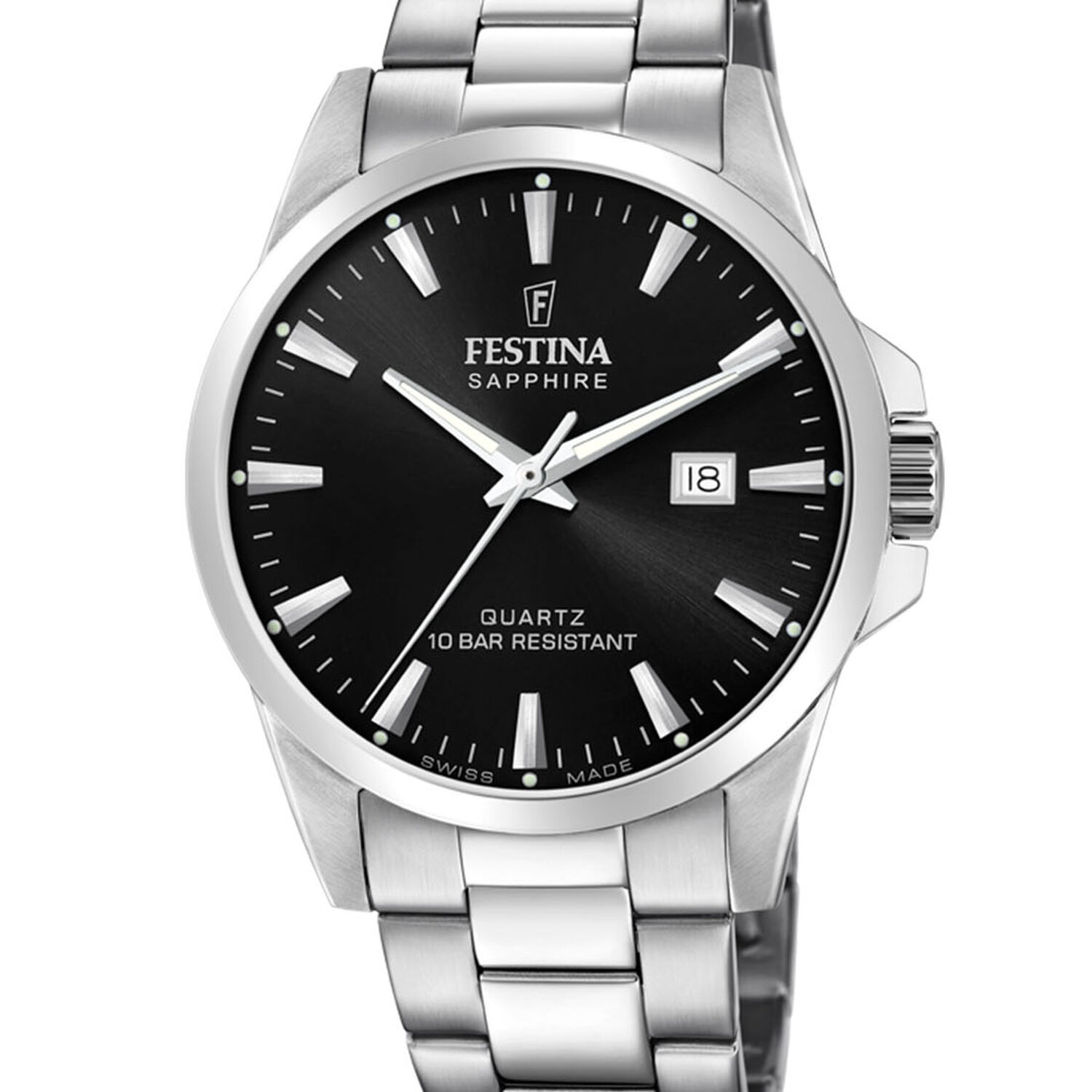 Reloj F20024/4 Festina Swiss Negro Hombre Swiss Made image number 0.0