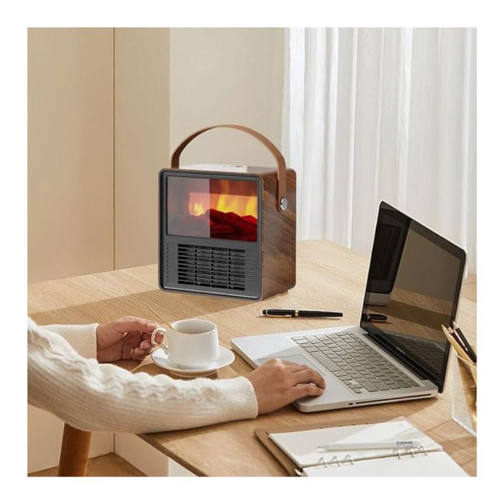 Calentador Eléctrico Portátil Chimenea Calefactor De Mesa 3d image number 1.0