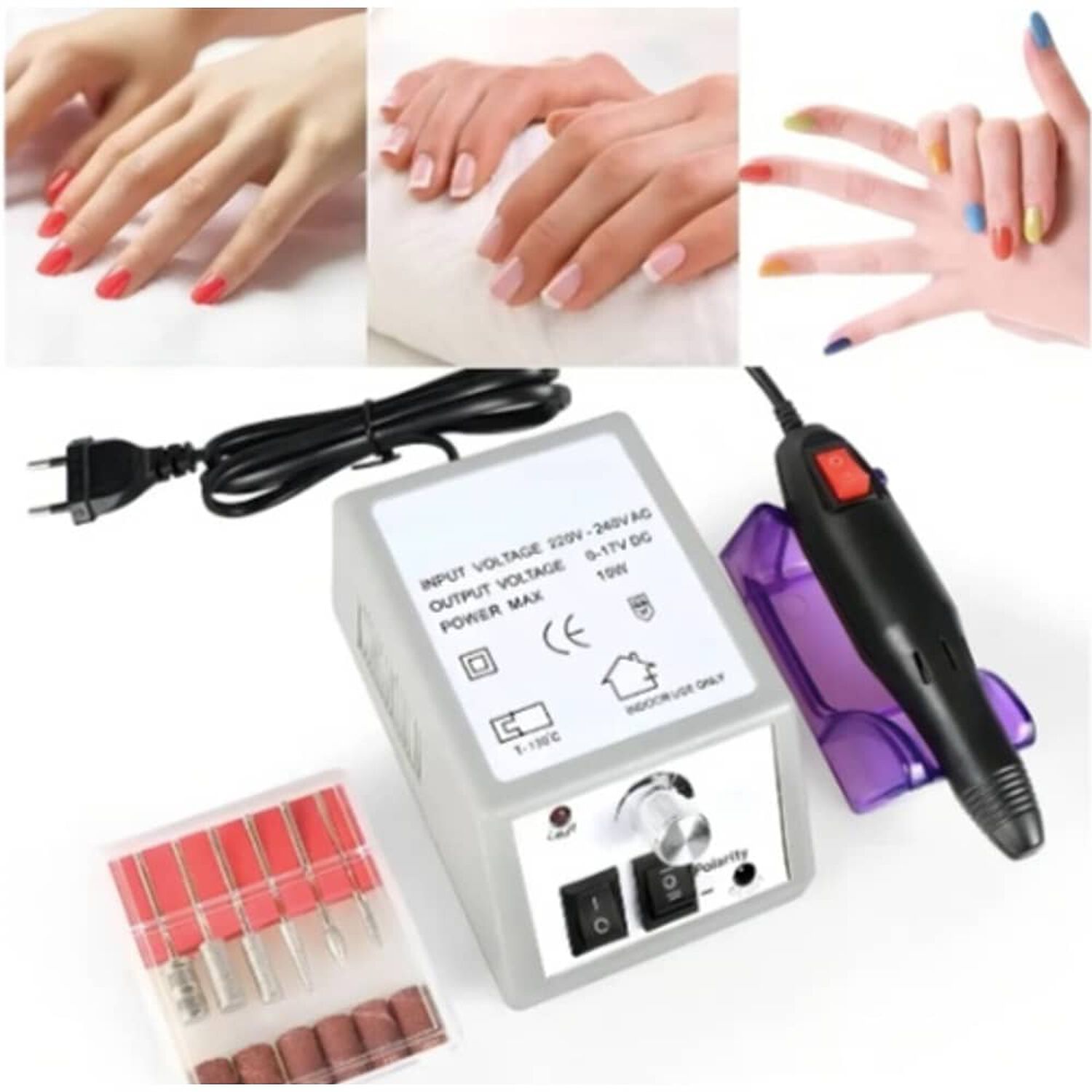 Torno Profesional U&ntilde;as Podologia Pedicure Decoracion image number 3.0