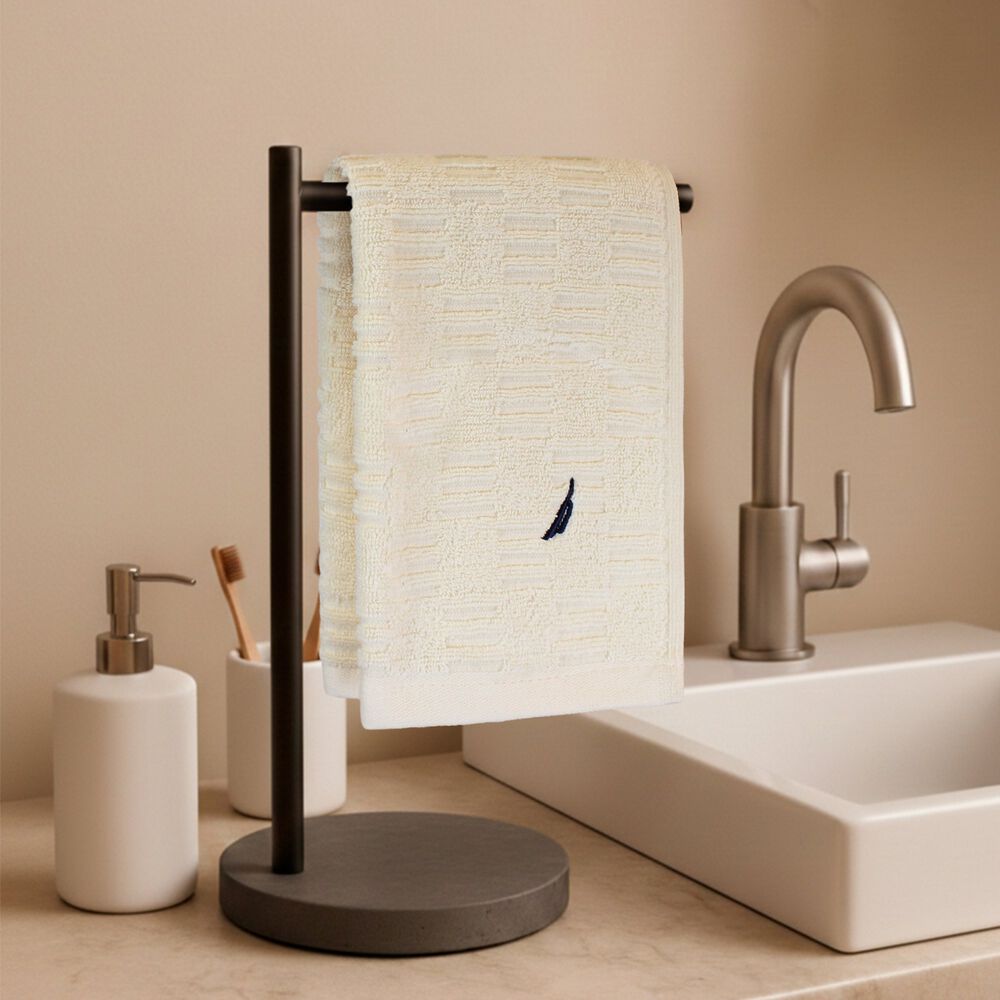 Set 4 Toallas Nautica Savoy Cara+mano+cuerpo+piso 100% Algod&oacute;n Alta Calidad Crema image number 2.0