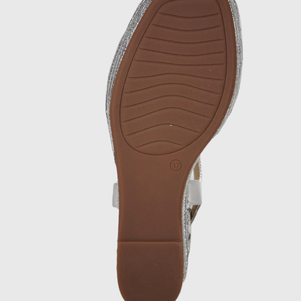 Sandalia Cuero Ibalú Plateado image number 5.0