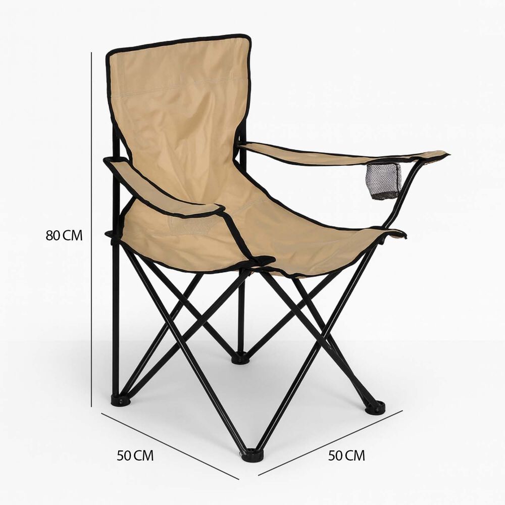 Silla Plegable Camping Villarrica Beige image number 6.0