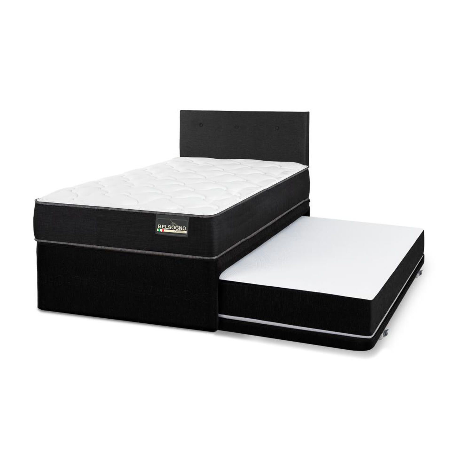 Cama Nido Belsogno One Black / 1 Plaza / Base Normal image number 3.0