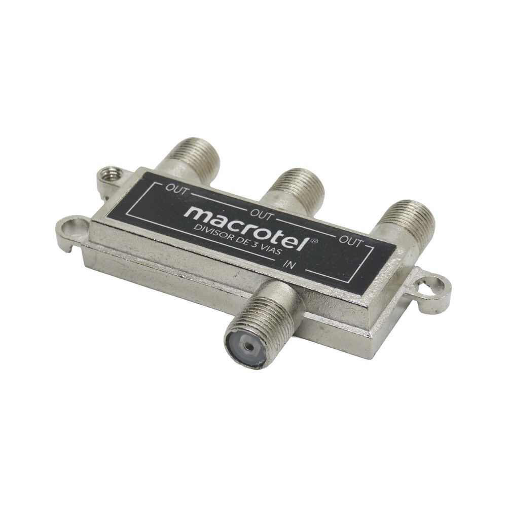 Splitter Coaxial 1x3 Tv Y Cable Macrotel image number 1.0