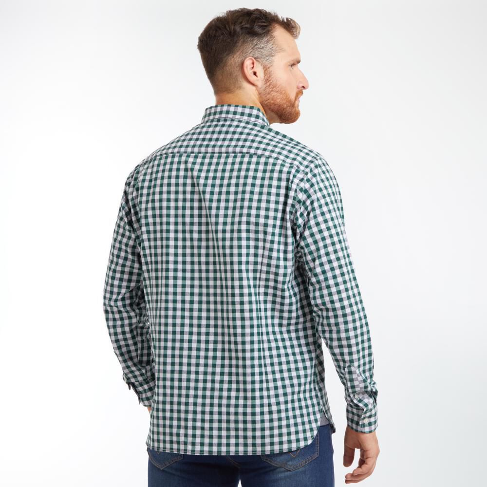 Camisa Cuadros Regular Fit Manga Larga Hombre Peroe image number 3.0