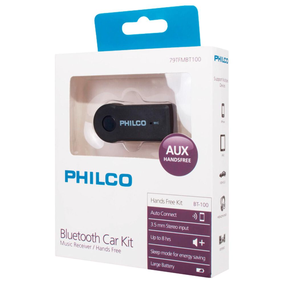 Transmisor Bluetooth Fm Jack 3.5 Recargable Bt100 image number 3.0