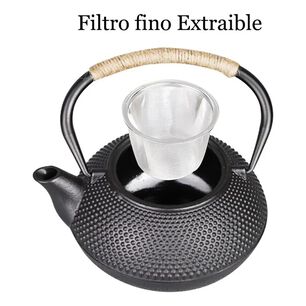 Tetera Hierro Fundido Japonesa Infusor Acero Inoxidable