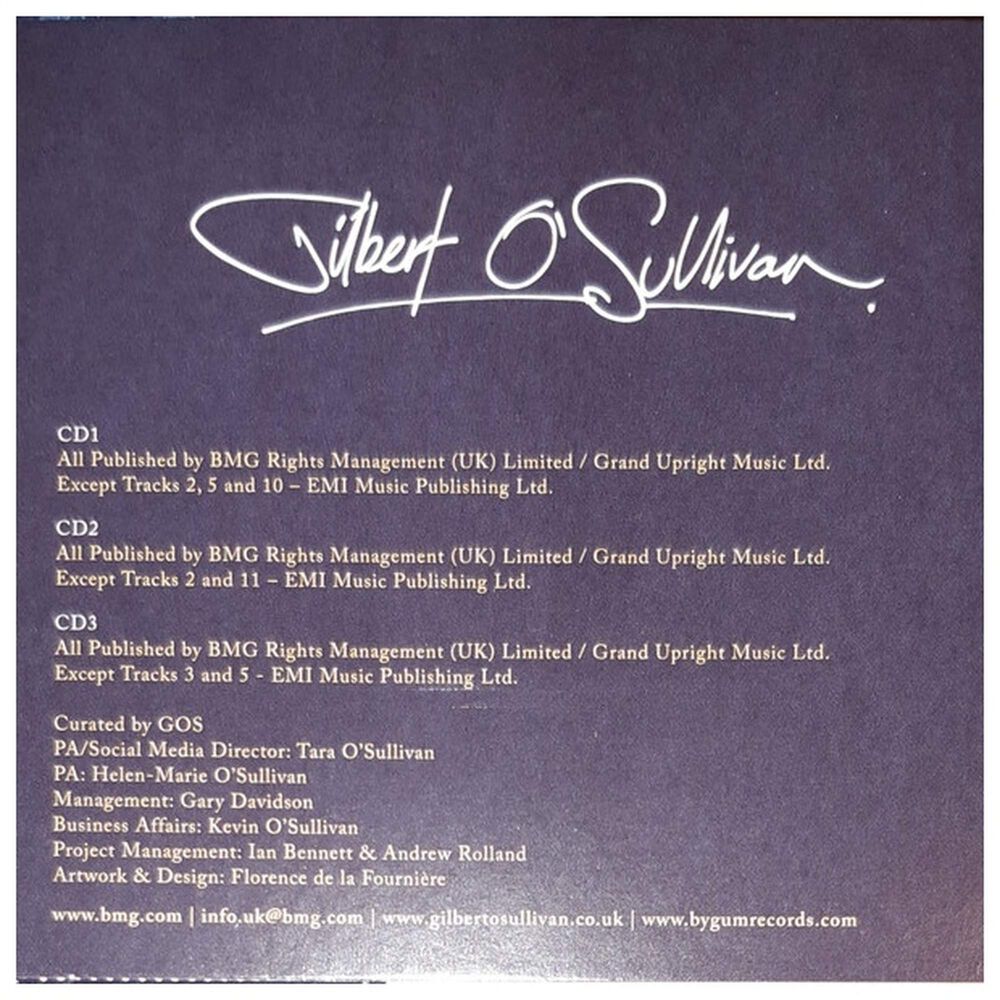 Gilbert Osullivan - Best Of (3cd) | Cd image number 2.0