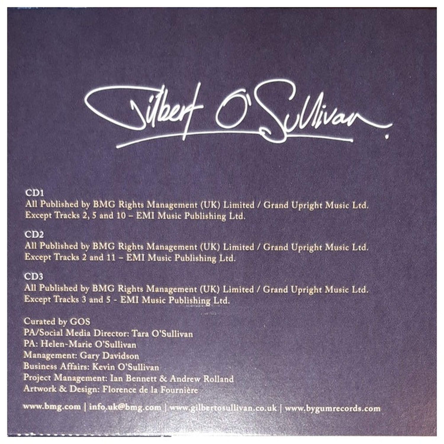 Gilbert Osullivan - Best Of (3cd) | Cd image number 2.0