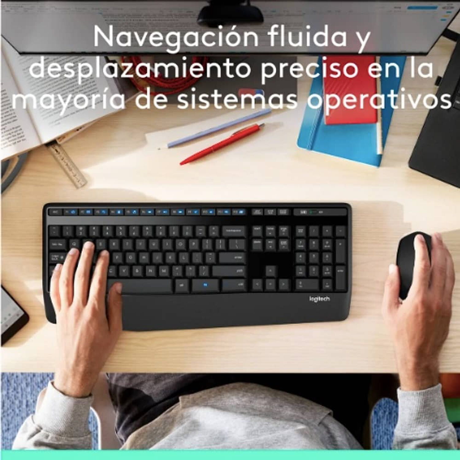 Mouse Inalambrico Logitech M280 Negro image number 3.0