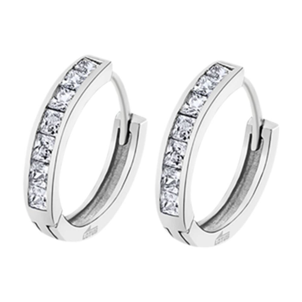 Aros Lp3396-4/2 Lotus Silver Mujer Hoops image number 0.0