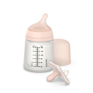 Set Mamadera 180ml Tu + Chupete Zero Fisiol&oacute;gico Silicona -2/2m