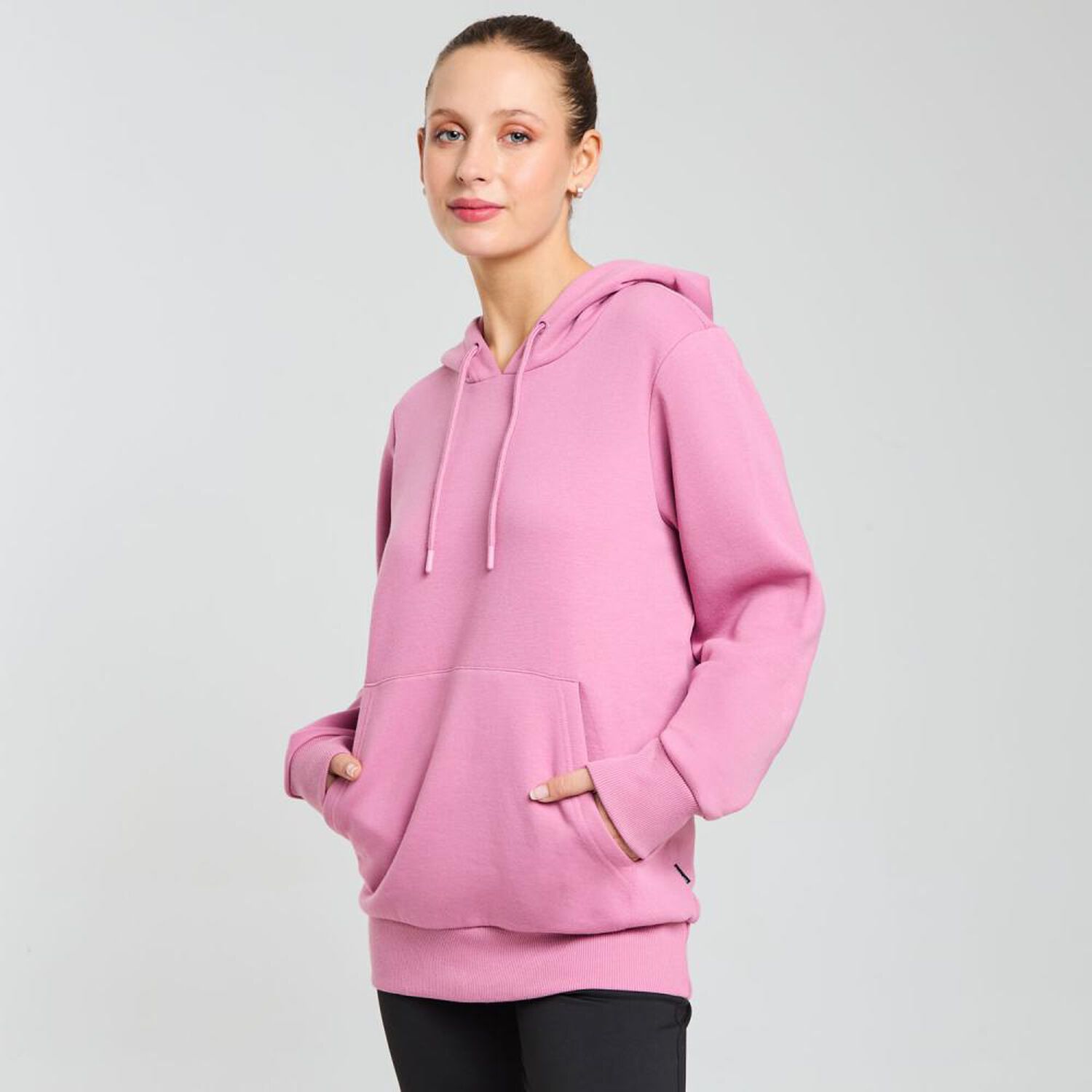 Poler&oacute;n Deportivo Hoodie Cuello Alto Con Capucha Mujer Wetland image number 2.0