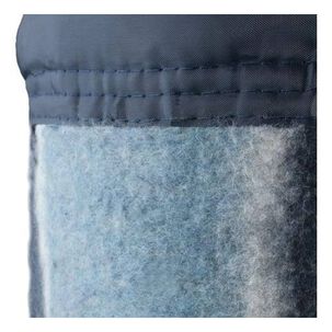 Frazada Andes Listada 2 Plaza Azul Celeste