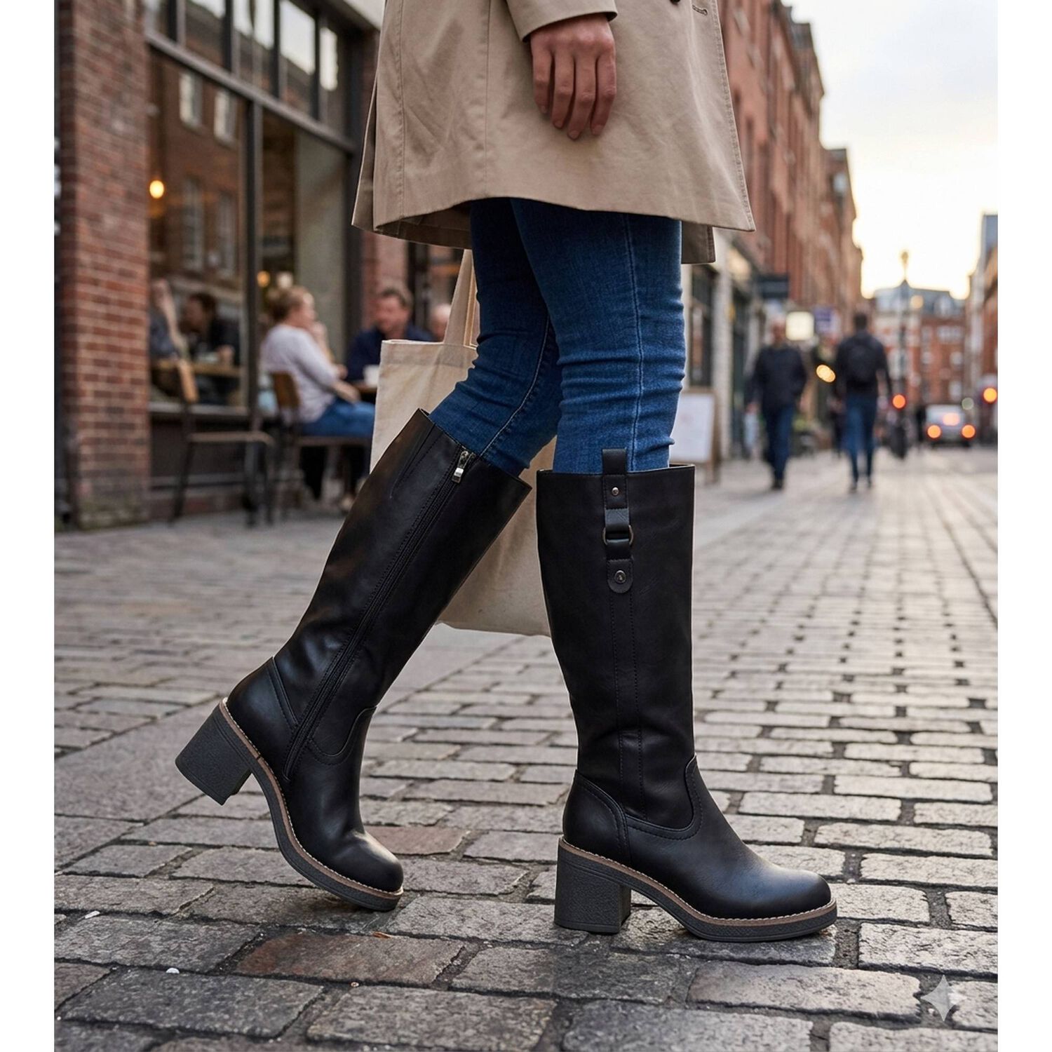 Bota Larga Floryn Negro Alquimia image number 5.0