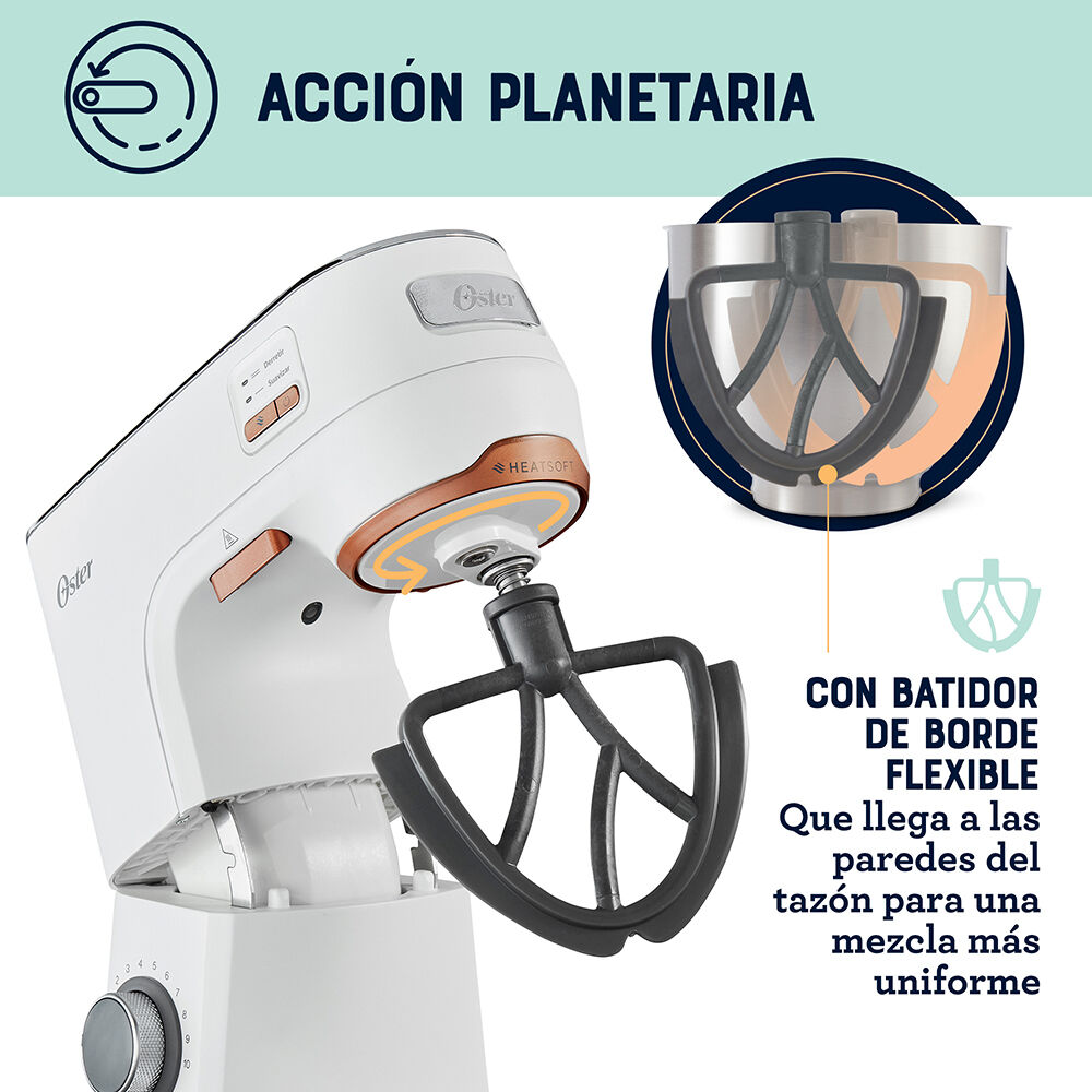 Batidora Planetaria Oster Con Tecnología Heatsoft Fpstsmpl4w image number 3.0